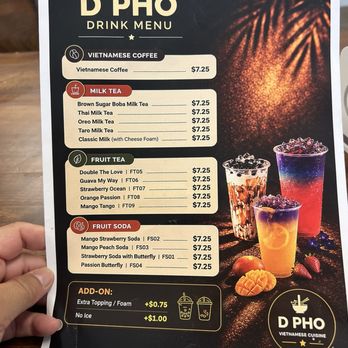 D Pho - Drink menu - Vietnamese Near Me - Los Banos, California D Pho - Drink menu - Vietnamese Near Me - Los Banos, California