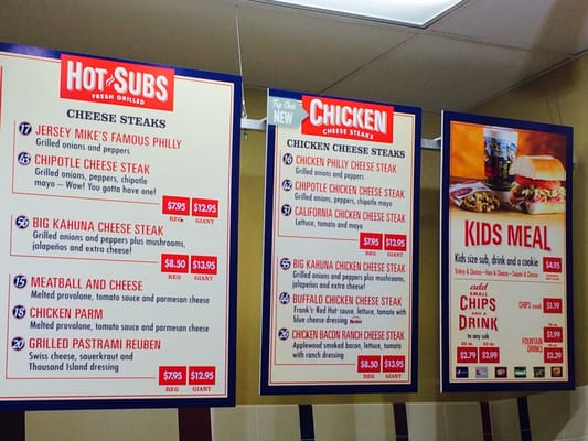 Menu photo 4 Jersey Mike's Subs La Quinta, CA