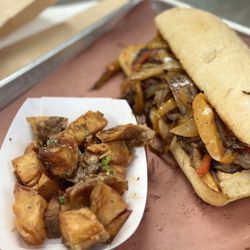 Big Rig’s BBQ - Skirt steak with twice fried potatoes
