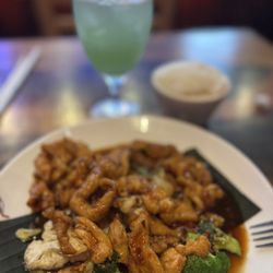 VOLCANO SAUCE (chicken), Phuket Iced Tea