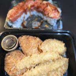 Bento House - Shrimp and Vegetable Tempura, volcano roll