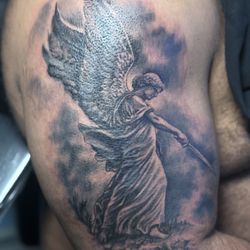 Our Lady Of Ink Tattoo - Right arm cover-up