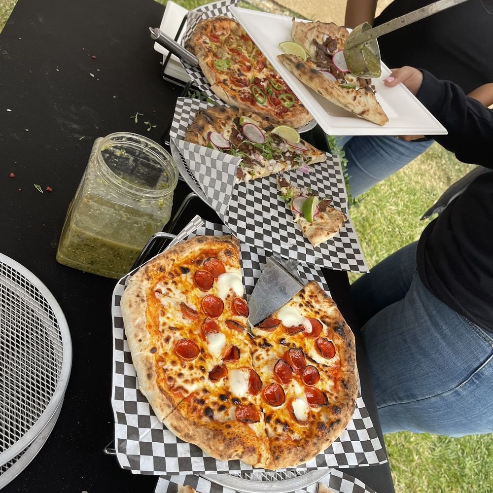 Variety of pizzas - delicious!