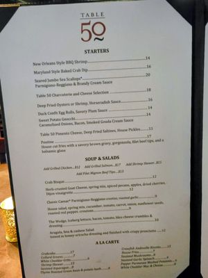 Menu photo 6 Table 50 Roanoke, VA Menu photo 6 Table 50 Roanoke, VA