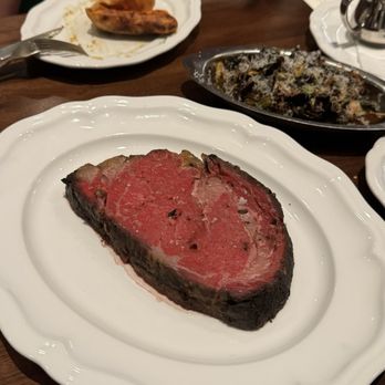 Salina - Lightly smoked prime rib, with Brussels sprouts, au jus and horse radish sauce. - Mediterranean Near Me - Los Angeles, California