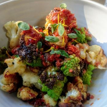 Lilia - Cauliflower ($14) - 3.5 stars. A bit underdone for me. Quality ingredients. Spicy wasn't amazing, quite oily on bottom. Mon dinner 6/11/17 - Italian Near Me - Brooklyn, New York