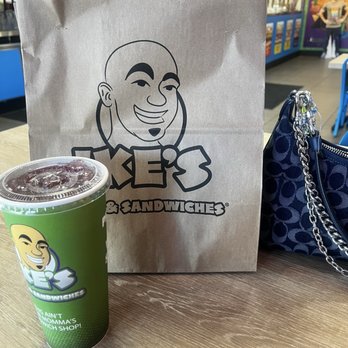 Ike's Love & Sandwiches - To go bag organic fruit drink - Sandwiches Near Me - Phoenix, Arizona