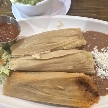 El Rodeo - Tamales were good but The hit of the meal was the guacamole which was fresh made guacamole. - Mexican Near Me - Summerville, South Carolina