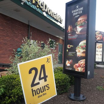 McDonald's - a 24 hours sign in front of a restaurant - Fast Food Near Me - Homestead, Pennsylvania McDonald's - a 24 hours sign in front of a restaurant - Fast Food Near Me - Homestead, Pennsylvania