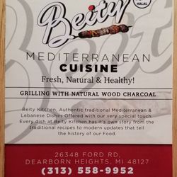 Beity Kitchen - Carry out menu