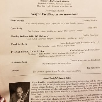 Morse Recital Hall - Yale jazz ensemble with jazz legend Wayne Escoffery - Performing Arts Near Me - New Haven, Connecticut Morse Recital Hall - Yale jazz ensemble with jazz legend Wayne Escoffery - Performing Arts Near Me - New Haven, Connecticut