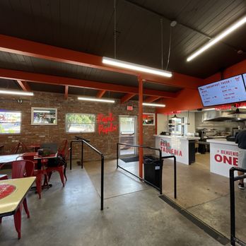 OneTaco - the inside of a fast food restaurant - Tacos Near Me - Austin, Texas