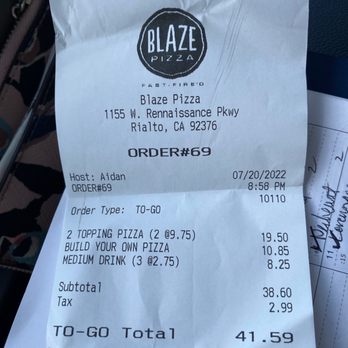 Blaze Pizza - Salad Near Me - Rialto, California