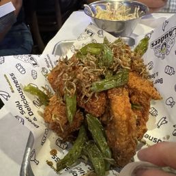 Soy Wings with Anchovy Peppers. This was really good.