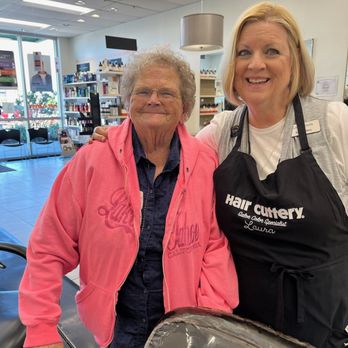 Hair Cuttery - That smile on Margie's face says it all...what a great experience and lovely perm! - Hair Stylists Near Me - Odessa, Florida Hair Cuttery - That smile on Margie's face says it all...what a great experience and lovely perm! - Hair Stylists Near Me - Odessa, Florida
