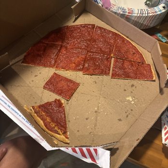 Domino's Pizza - Wtf is this??? We ordered meat lovers thin crust - Pizza Near Me - Lewisville, Texas Domino's Pizza - Wtf is this??? We ordered meat lovers thin crust - Pizza Near Me - Lewisville, Texas