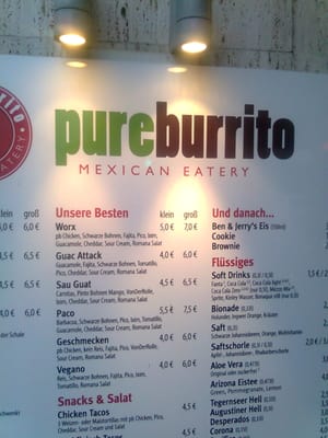 Menu photo 1 Pureburrito Munich, BY