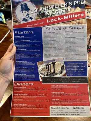 Menu photo 1 Loughmiller's Pub & Eatery Indianapolis, IN Menu photo 1 Loughmiller's Pub & Eatery Indianapolis, IN