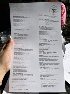 Menu photo 3 The Green Well Grand Rapids, MI