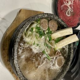 Stone pot pho