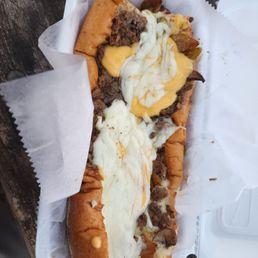 Elder Eats Cheesesteak
