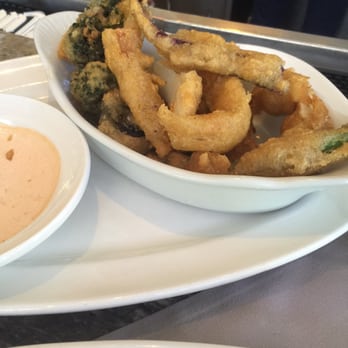 Anson 11 - Beer battered veggies. Not sure if it was an off day, but they were super salty! - New American Near Me - El Paso, Texas