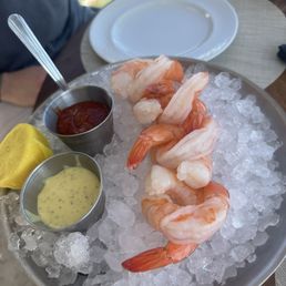 Shrimp Cocktail (was ok! I liked the honey mustard flavored dipping!)
