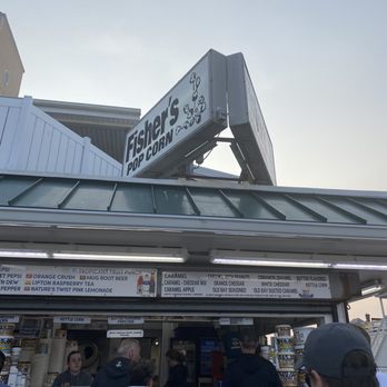 Fisher's Popcorn - people standing in line at a food stand - Popcorn Shops Near Me - Ocean City, Maryland