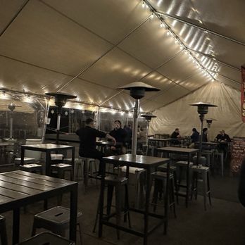Old Stump Brewing - Side tented area - Breweries Near Me - North Pomona, California