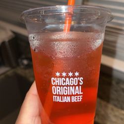 Watermelon and strawberry drink