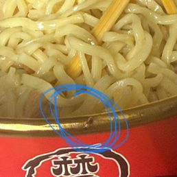 Tonkotsu Ramen with a side of roach Tonkotsu Ramen with a side of roach