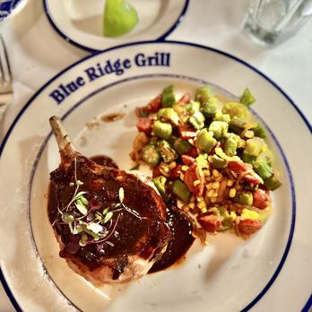 Blue Ridge Grill - Bone-In Berkshire Pork Chop - Seafood Near Me - Atlanta, Georgia Blue Ridge Grill - Bone-In Berkshire Pork Chop - Seafood Near Me - Atlanta, Georgia