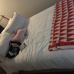 The bed. Behind is the desk! The bed. Behind is the desk!