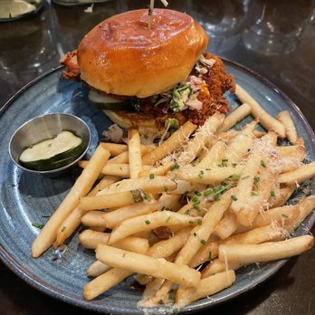 Eureka! - Spicy Spicy Fried Chicken Sandwich - American Near Me - Redlands, California