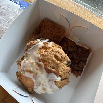 The Harbinger Cafe & Bakery - Jam sesh, short + sweet, almond frangipane scone - Coffee & Tea Near Me - Charleston, South Carolina
