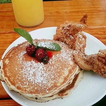 Lucille's - Pancakes and wings w/mimosa - New American Near Me - Houston, Texas Lucille's - Pancakes and wings w/mimosa - New American Near Me - Houston, Texas