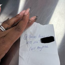 Proof of their cashier providing me with her number