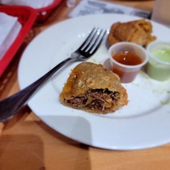 Empanada Mama - Hell's Kitchen - Desayuno Colombiano. A bit salty but tasty - Latin American Near Me - New York, New York Empanada Mama - Hell's Kitchen - Desayuno Colombiano. A bit salty but tasty - Latin American Near Me - New York, New York