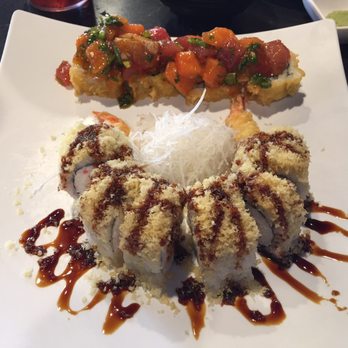3 Go Sushi - Aloha roll (top) and Crunchy roll - these rolls were part of the lunch combo - Sushi Bars Near Me - Escondido, California 3 Go Sushi - Aloha roll (top) and Crunchy roll - these rolls were part of the lunch combo - Sushi Bars Near Me - Escondido, California