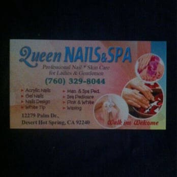 Queen Nails & Spa - Business Card with Services - Nail Salons Near Me - Desert Hot Springs, California Queen Nails & Spa - Business Card with Services - Nail Salons Near Me - Desert Hot Springs, California