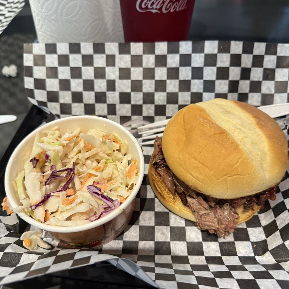 Brisket sandwich, coleslaw & drink. $19 Brisket sandwich, coleslaw & drink. $19