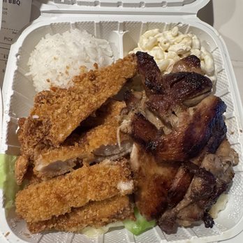 Kaua Hawaiian Bbq - Bbq chicken mix plate - Hawaiian Near Me - Riverside, California Kaua Hawaiian Bbq - Bbq chicken mix plate - Hawaiian Near Me - Riverside, California