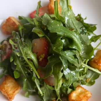 Terra - Danbury - Arugula strawberries pistachio and halloumi salad. - Italian Near Me - Danbury, Connecticut Terra - Danbury - Arugula strawberries pistachio and halloumi salad. - Italian Near Me - Danbury, Connecticut