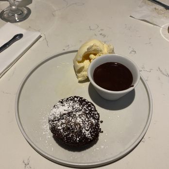 The Fire Restaurant - Warm browny with Chocolate Ganache and Ice Cream. Very Decadent!!! - Steakhouses Near Me - Winter Haven, Florida The Fire Restaurant - Warm browny with Chocolate Ganache and Ice Cream. Very Decadent!!! - Steakhouses Near Me - Winter Haven, Florida
