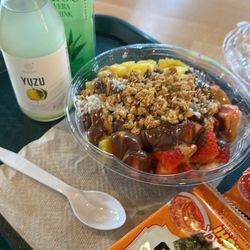 Owyhee Bowl - The Patriot. Kimchi seaweed. Sparkling Yuzu drink.
