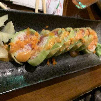 Osaka Sushi - Can't remember the name of this, it was wrapped in cucumber. Very fresh - Japanese Near Me - Modesto, California