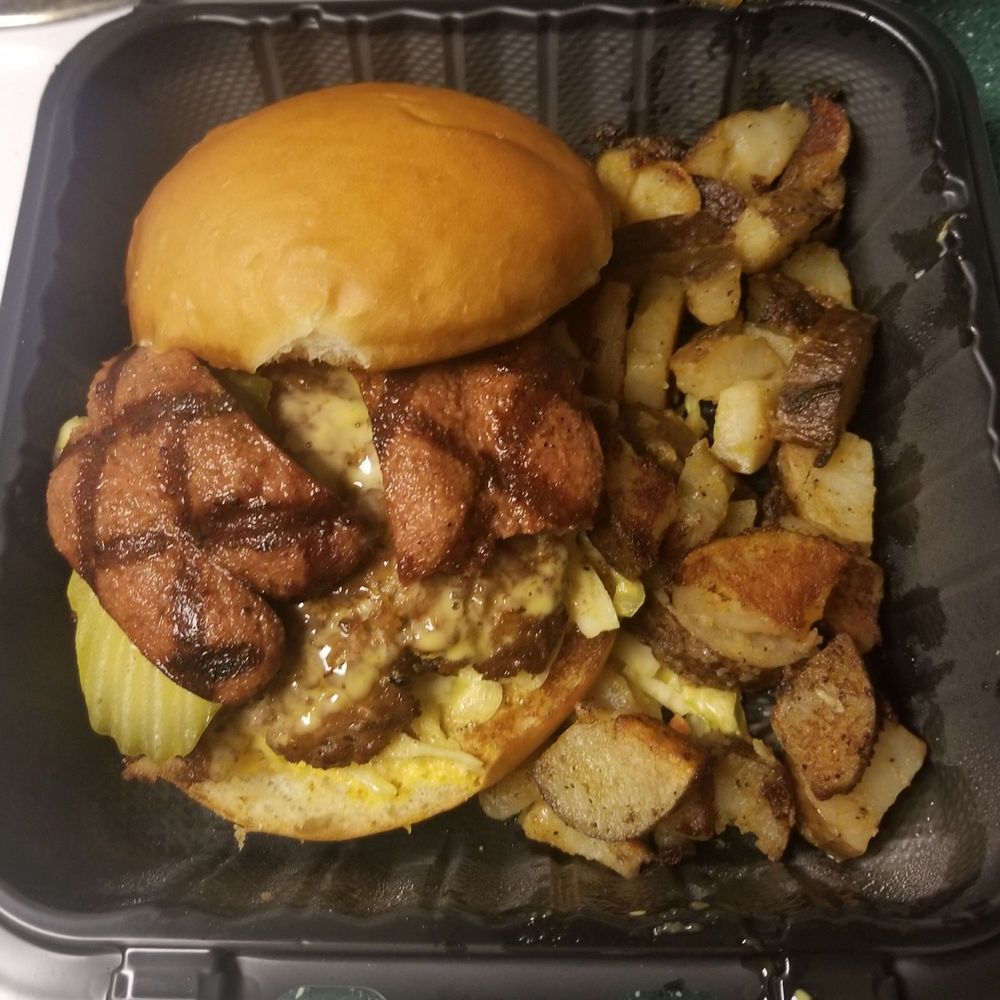 The Candied Rib - Hot diggity dog burger and potatoes - Barbeque Near Me - Mt. Juliet, Tennessee The Candied Rib - Hot diggity dog burger and potatoes - Barbeque Near Me - Mt. Juliet, Tennessee