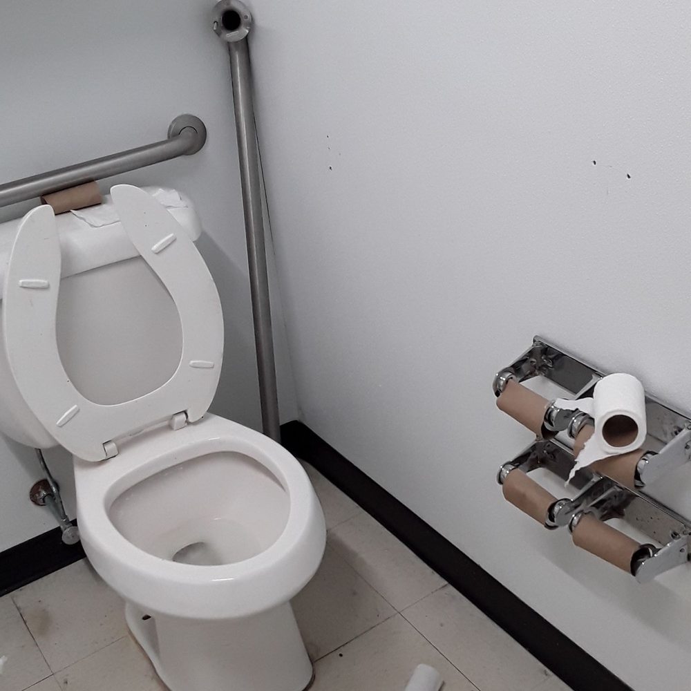 Bathroom is a train wreck