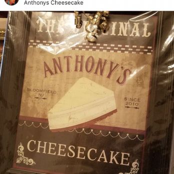 Anthony's Cheesecake - Photo in restroom - American Near Me - Bloomfield, New Jersey Anthony's Cheesecake - Photo in restroom - American Near Me - Bloomfield, New Jersey