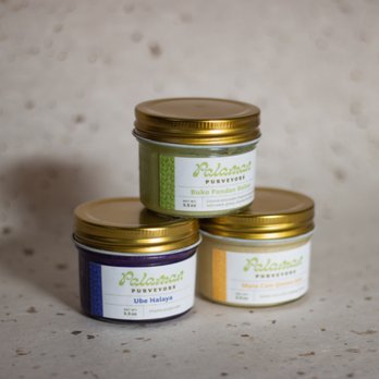 Palaman Purveyors - Jam jars - Ube halaya, pandan butter, and Mai's con queso jam - Desserts Near Me - Urban Honolulu, Hawaii Palaman Purveyors - Jam jars - Ube halaya, pandan butter, and Mai's con queso jam - Desserts Near Me - Urban Honolulu, Hawaii